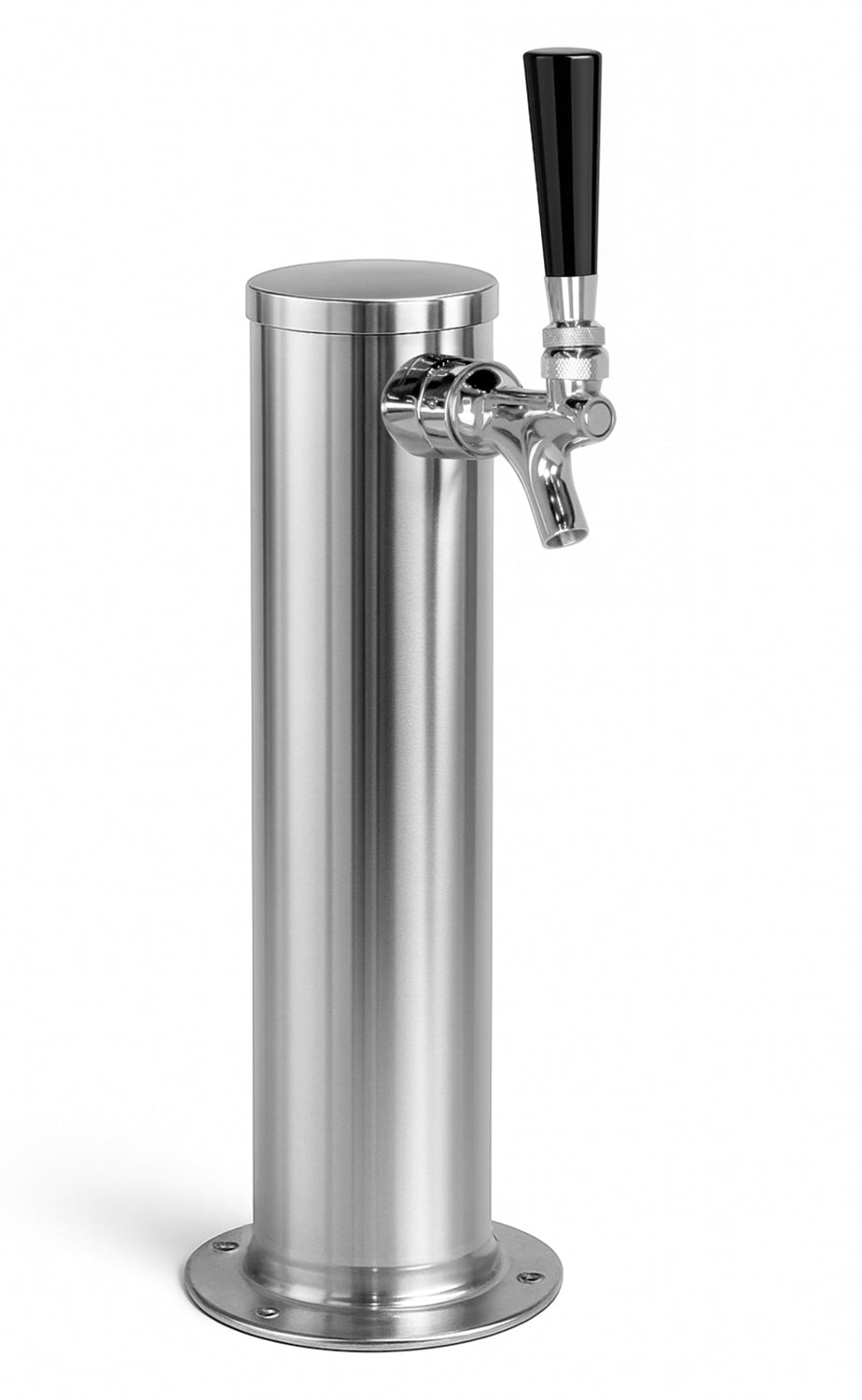 14" Polished Stainless Steel Draft Tower - All Stainless Contact