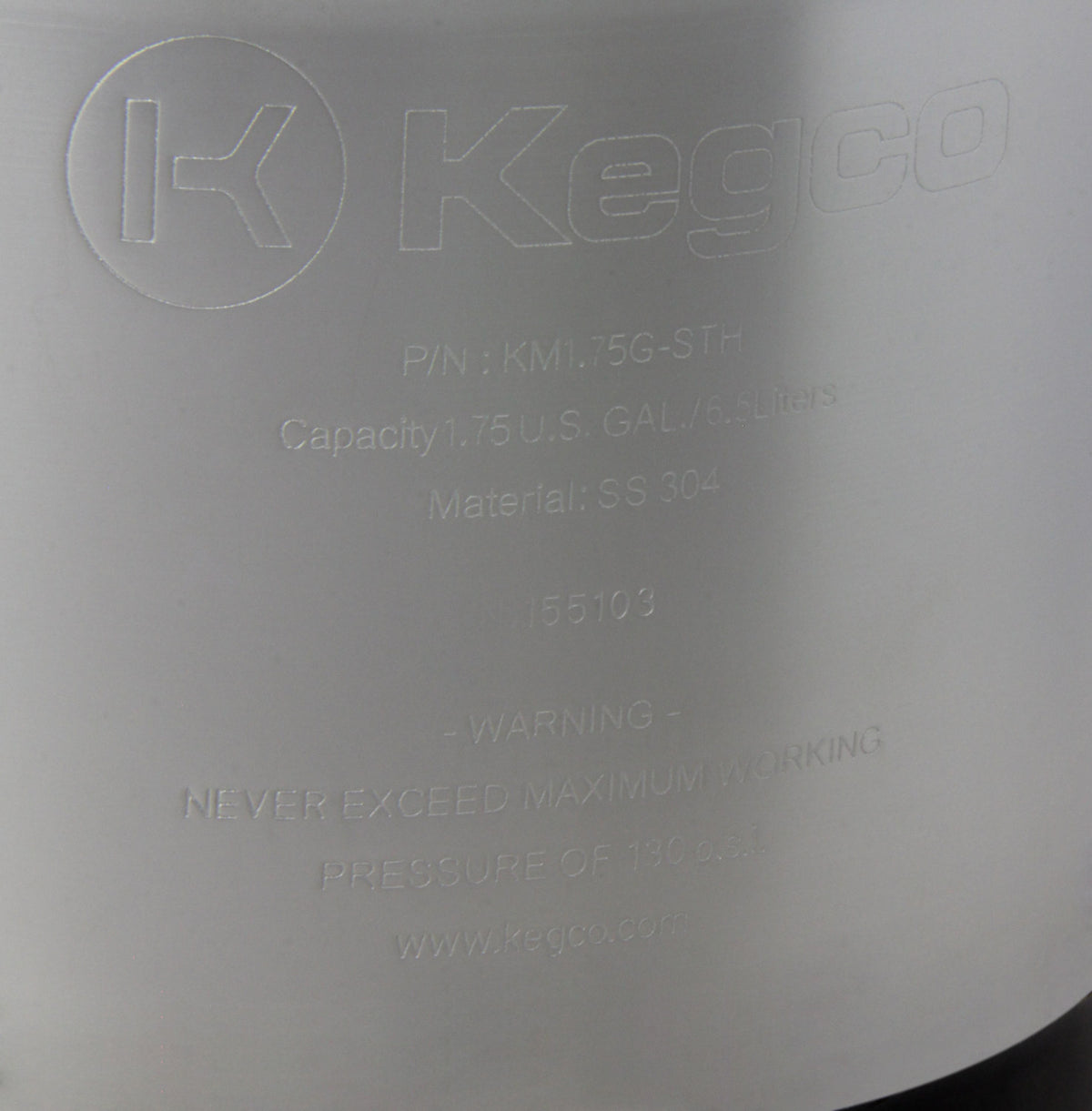 1.75 Gallon Ball Lock Keg
