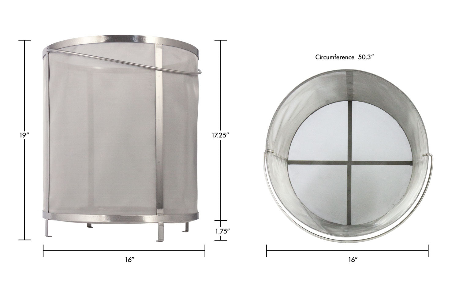 Filter Basket Dimensions