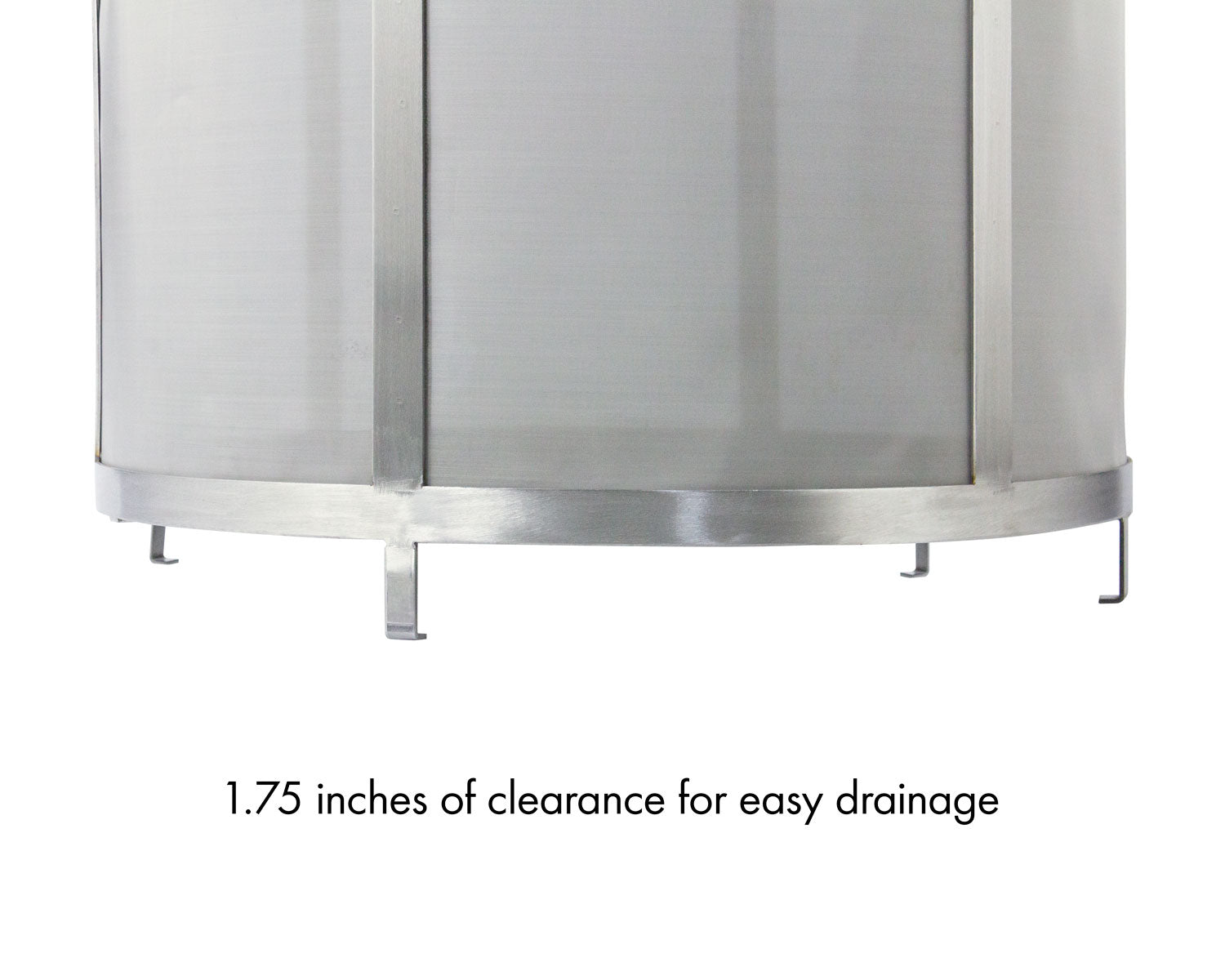 Four Stainless Steel Feet