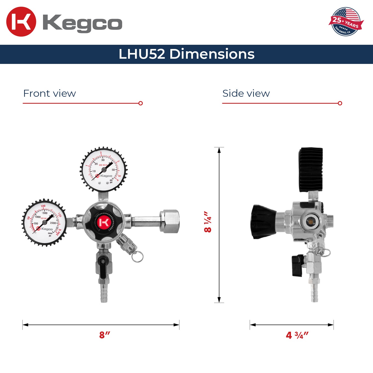 LHU52 dimensions