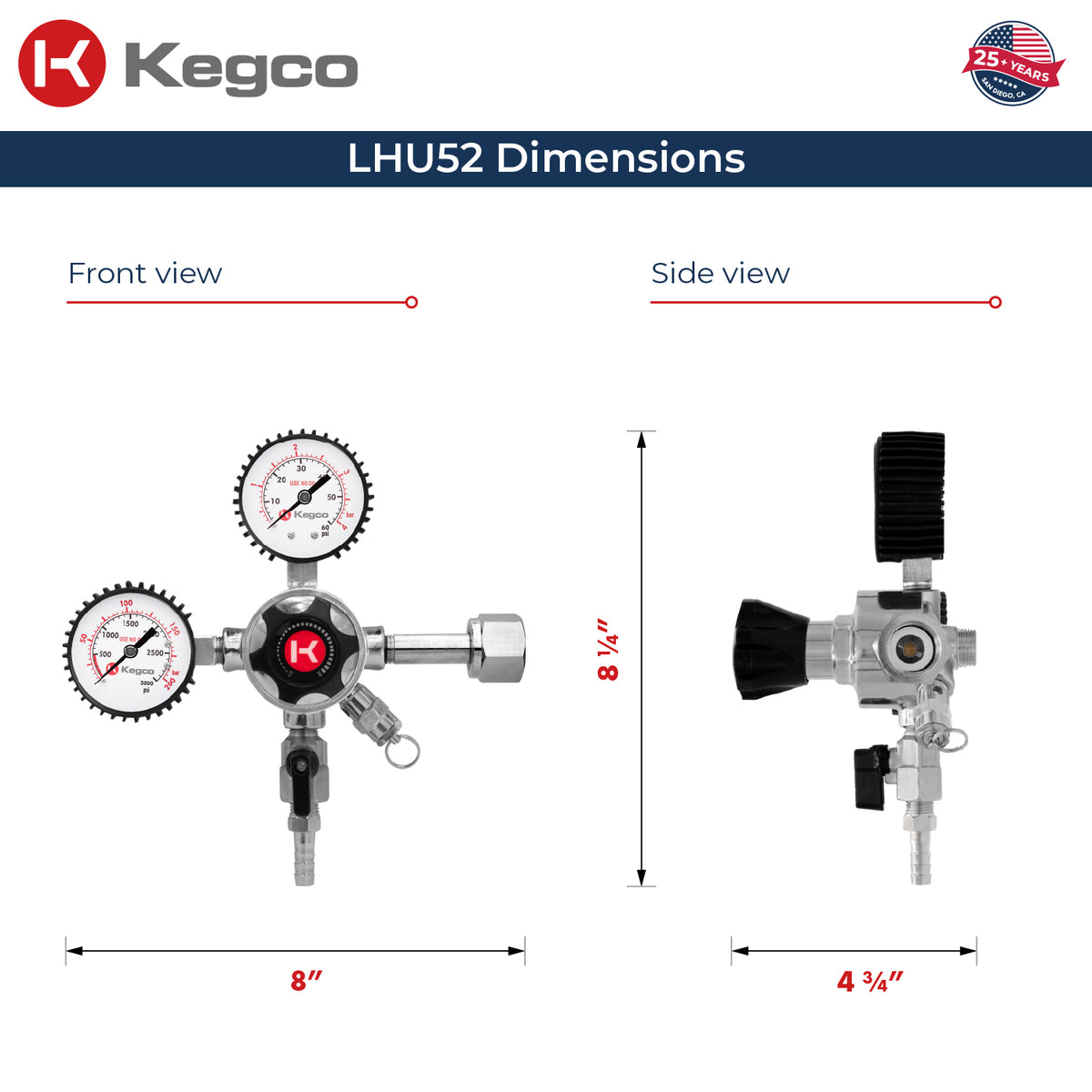 LHU52 dimensions