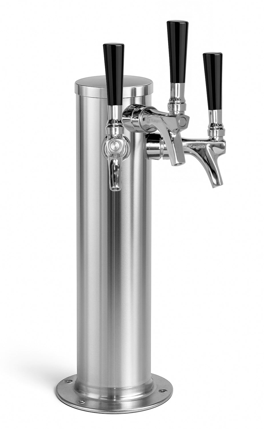 14" Polished Stainless Steel Infinity Draft Tower - All Stainless Contact