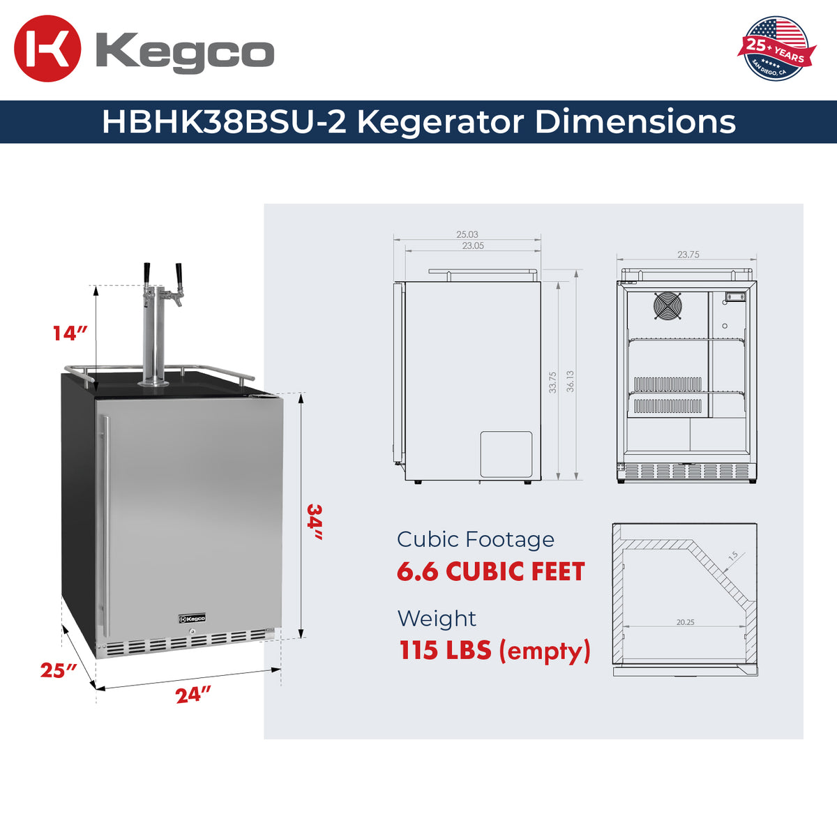 HBHK38BSU-2 Dimensions