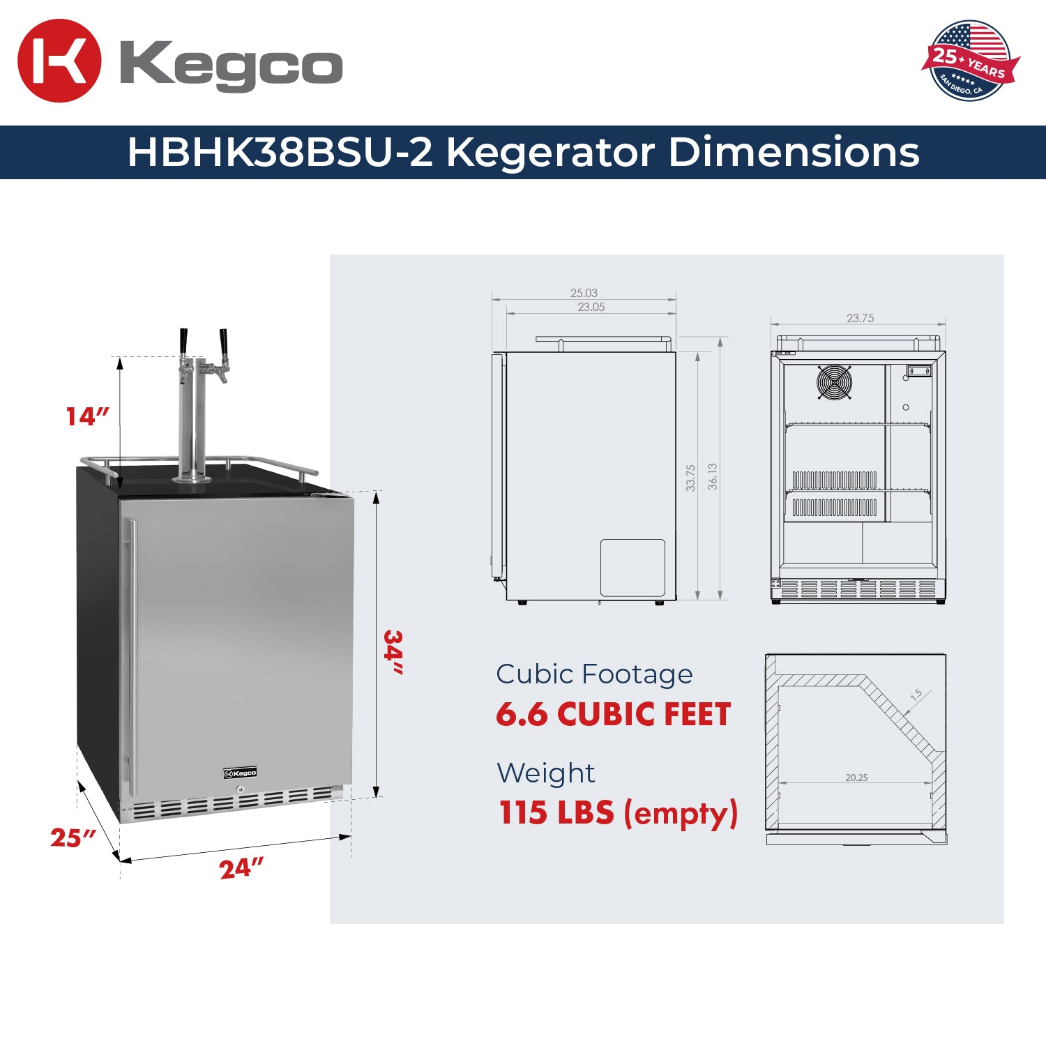 HBHK38BSU-2 Dimensions