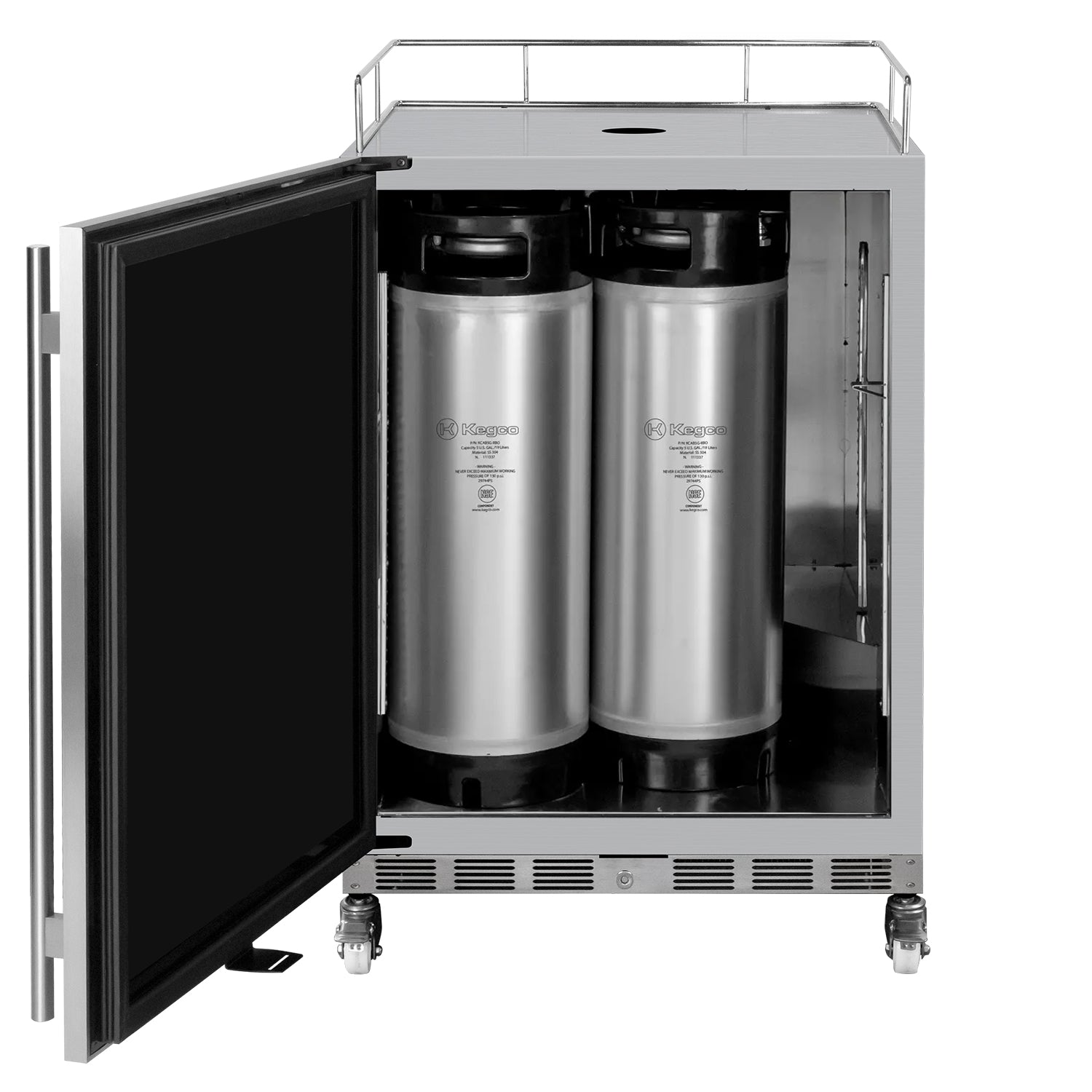Kegco HBV24OSSL-2 outdoor homebrew kegerator