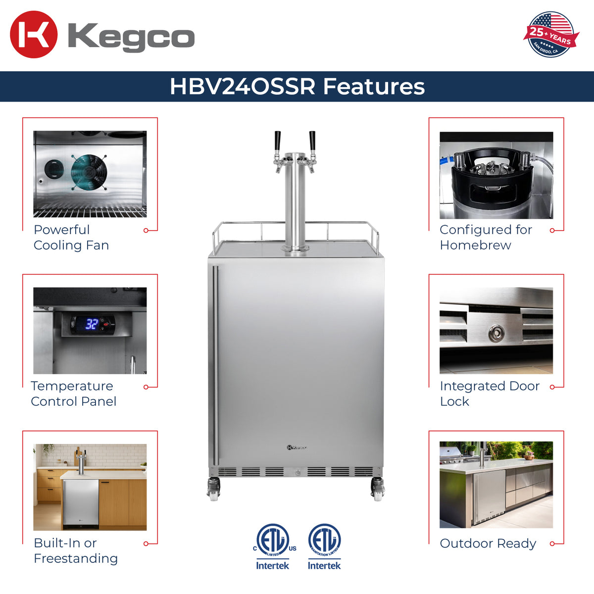 Kegco HBHK38SSU-2 Kegerator