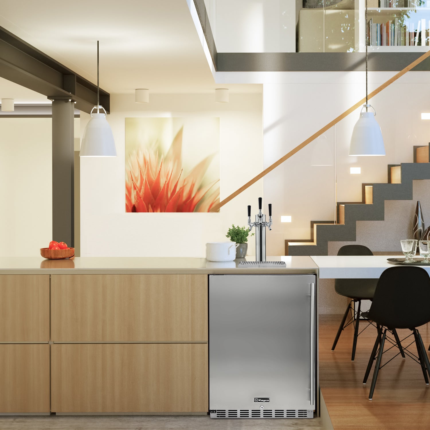 Kegco HK38BSU-3 Built-In Undercounter Kegerator