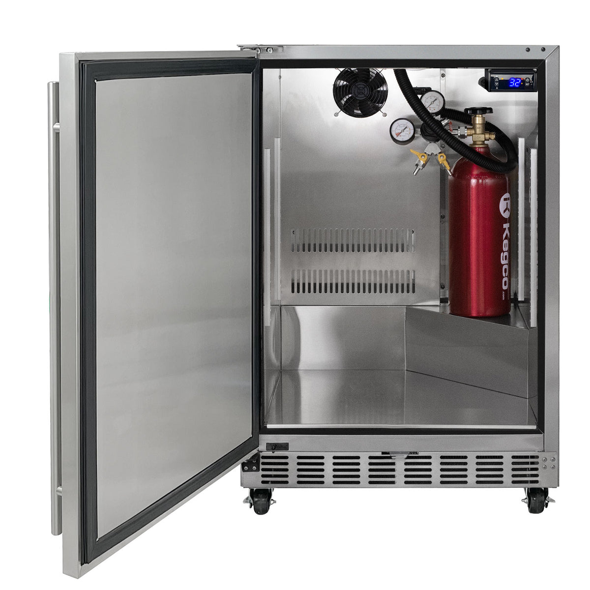 Kegco HK38 stainless steel outdoor kegerator