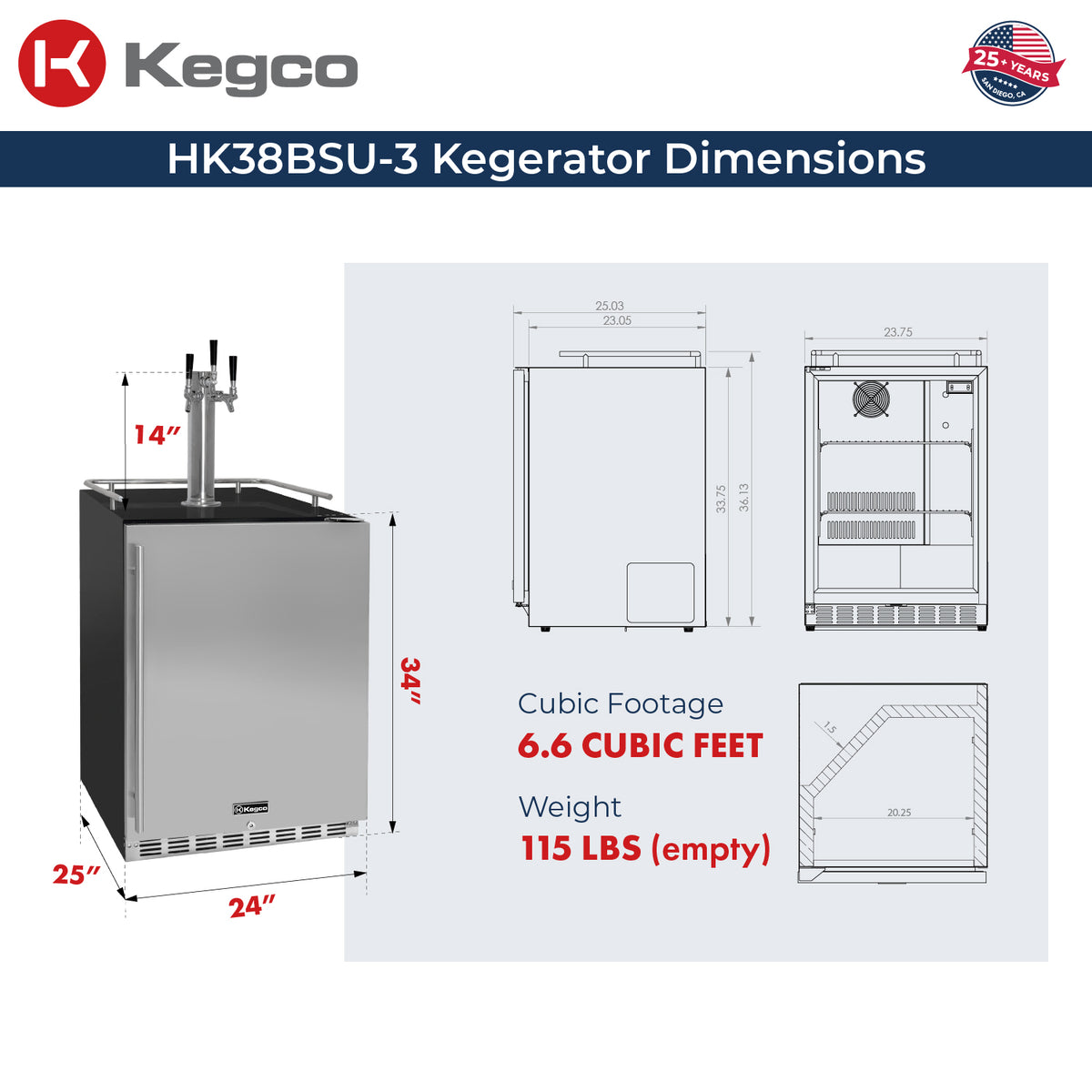 ICHK38BSU-3 Dimensions