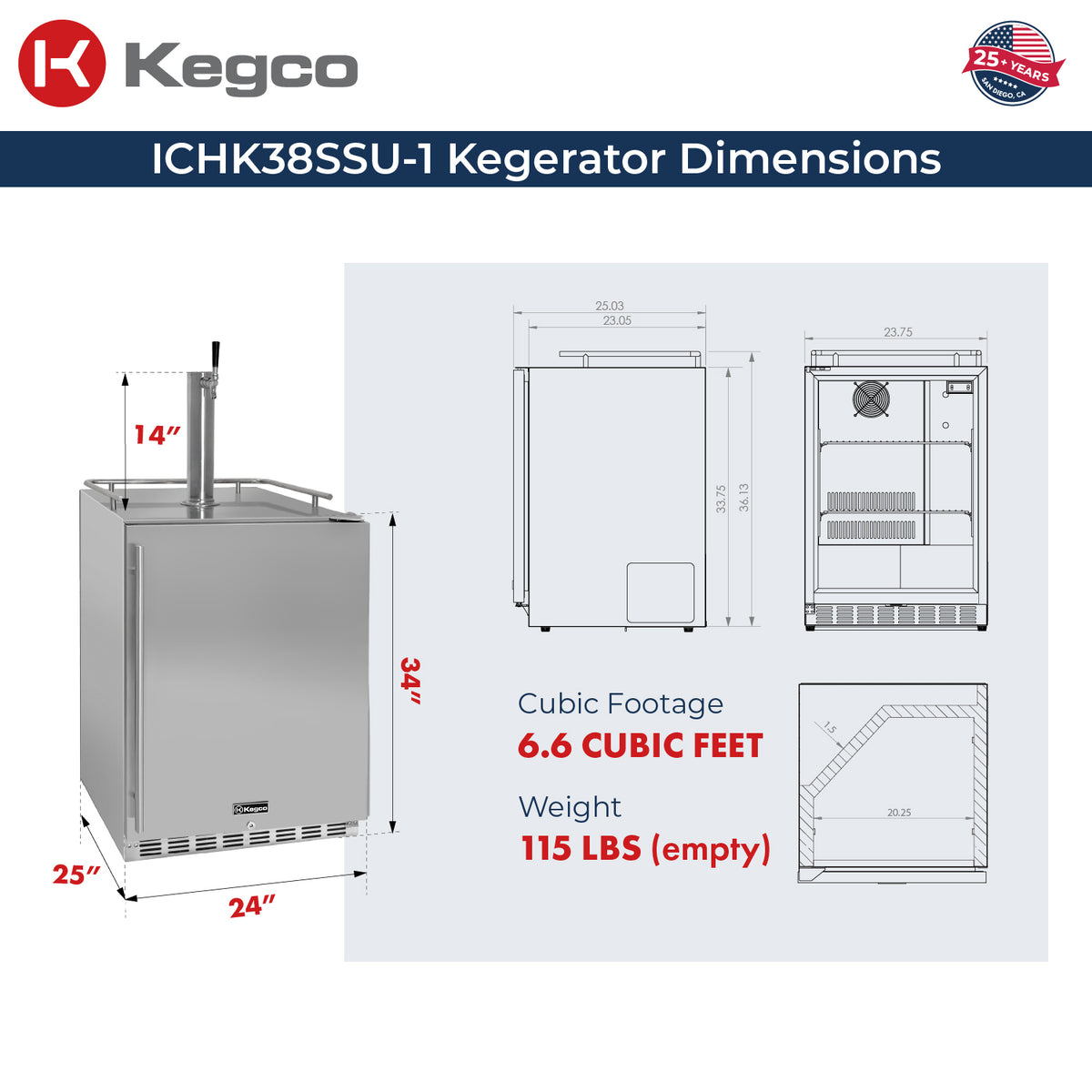 ICHK38SSU-1 Dimensions
