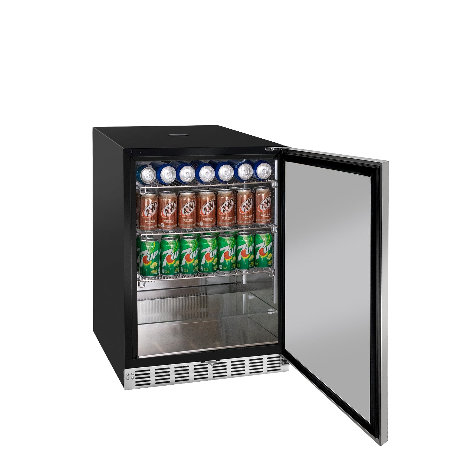 24" Wide Cold Brew Coffee Single Tap Stainless Steel Built-In Right Hinge ADA Kegerator with Kit