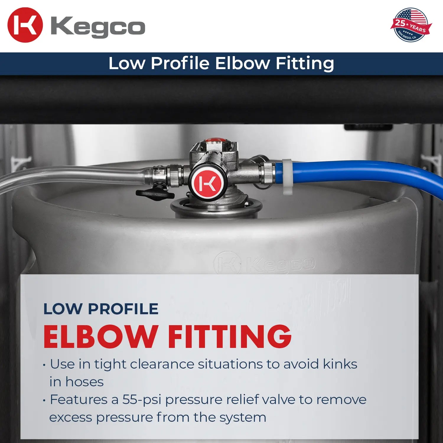 low profile 90 degree elbow coupler