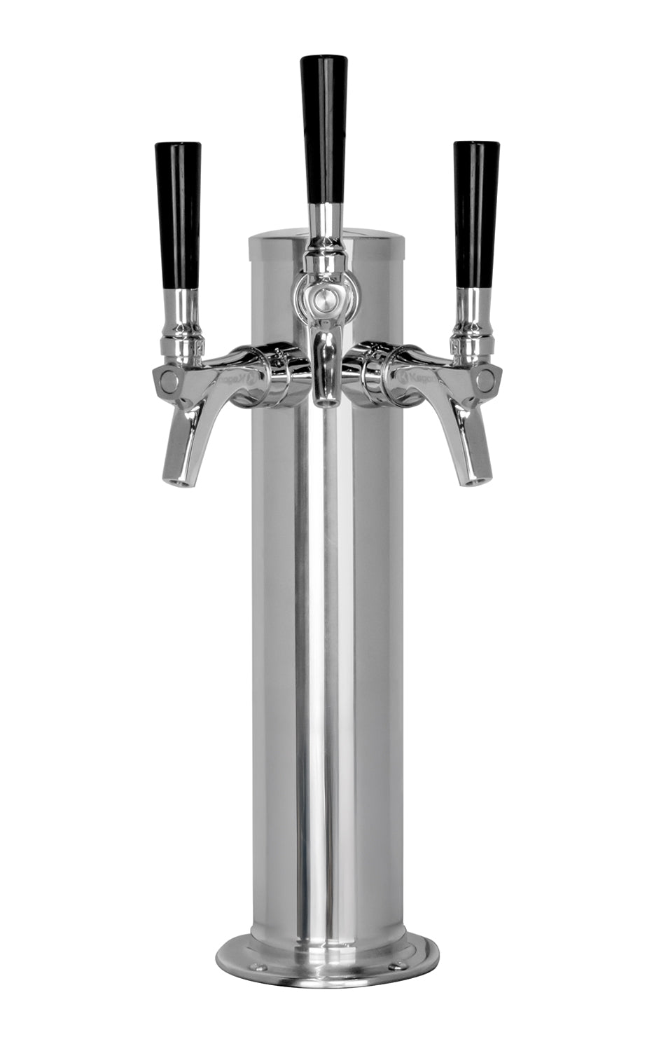 14" Polished Stainless Steel Infinity Draft Tower - All Stainless Contact