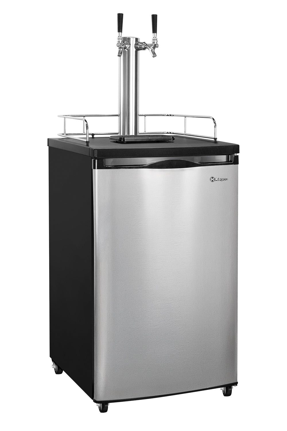 20" Wide Dual Tap Stainless Steel Kegerator Premium Kit