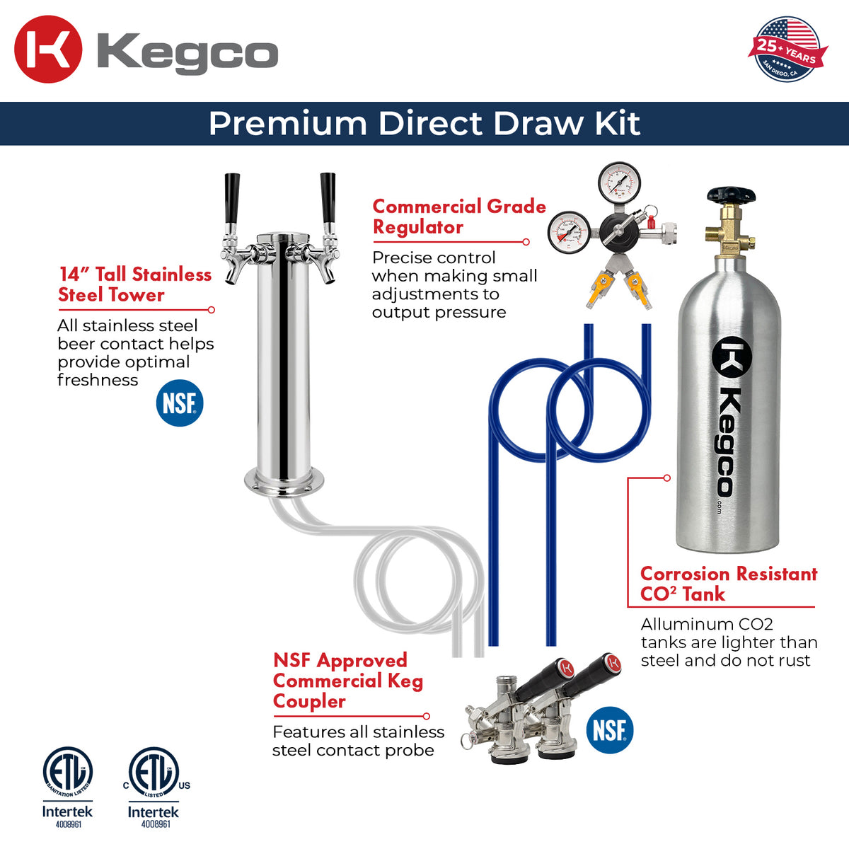 Digital Kegerator K309SS-2 Kit