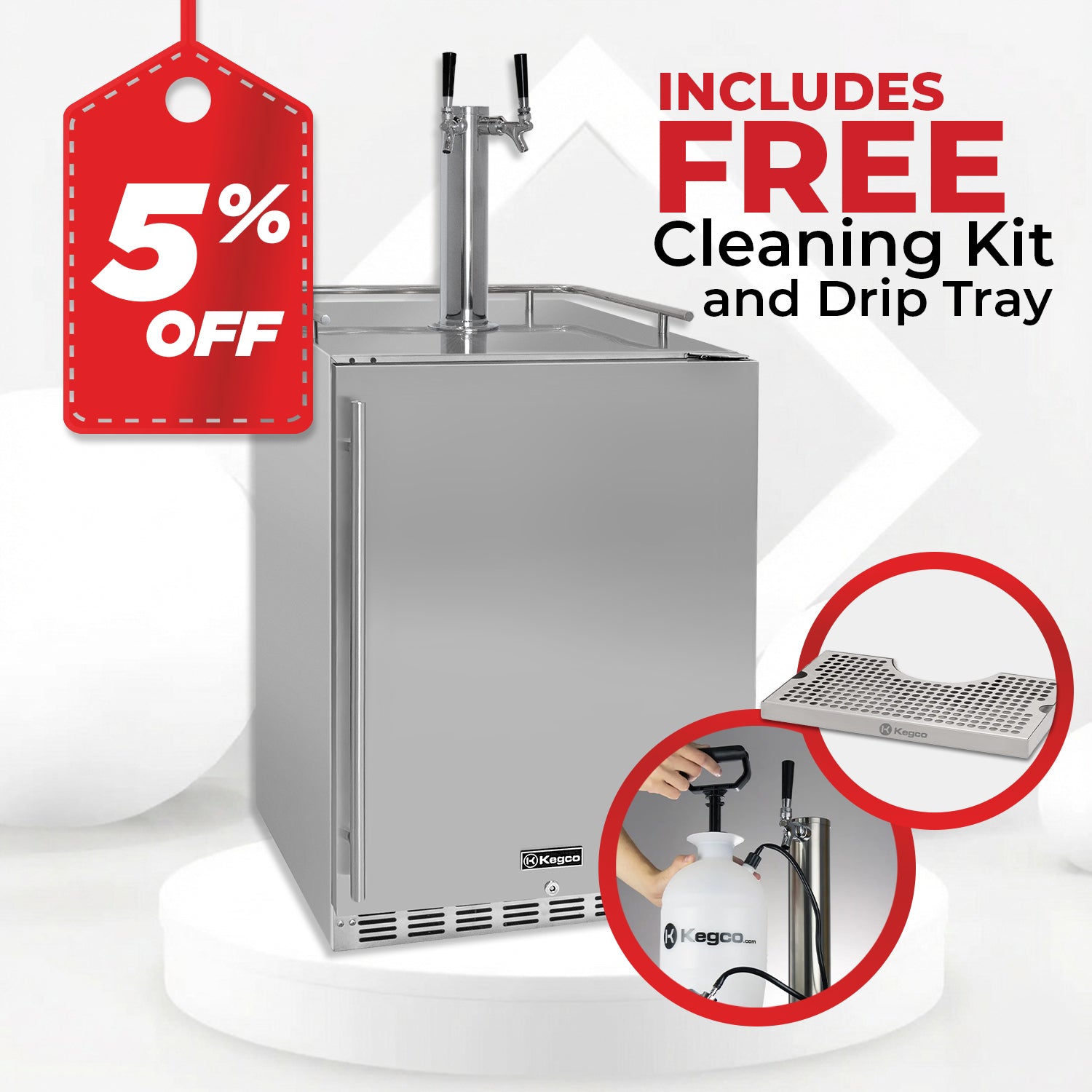 Kegco HK38SSU-2 Beer Fridge