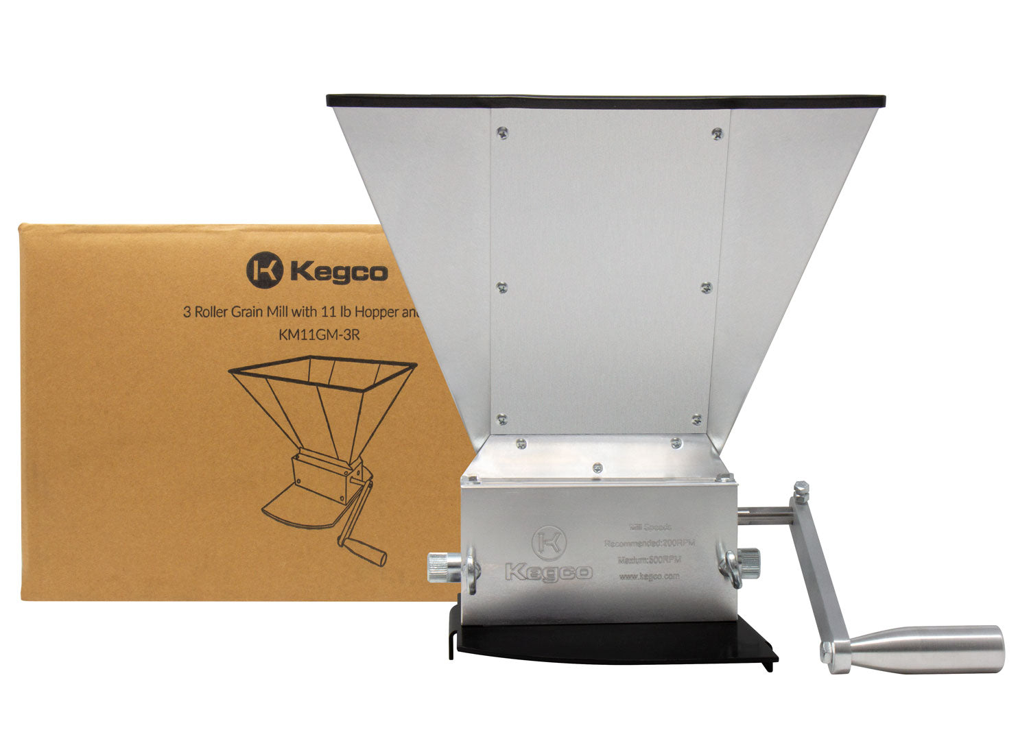 Kegco KM11GM-3R Grain Mill