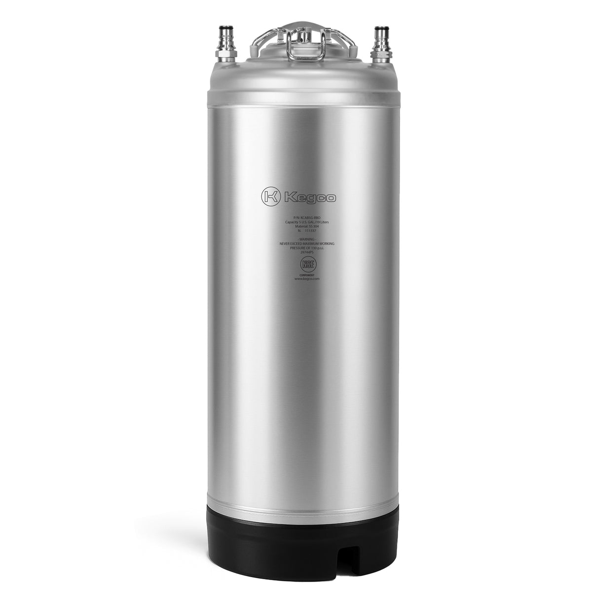 5 Gallon Ball Lock Keg with Strap Handle