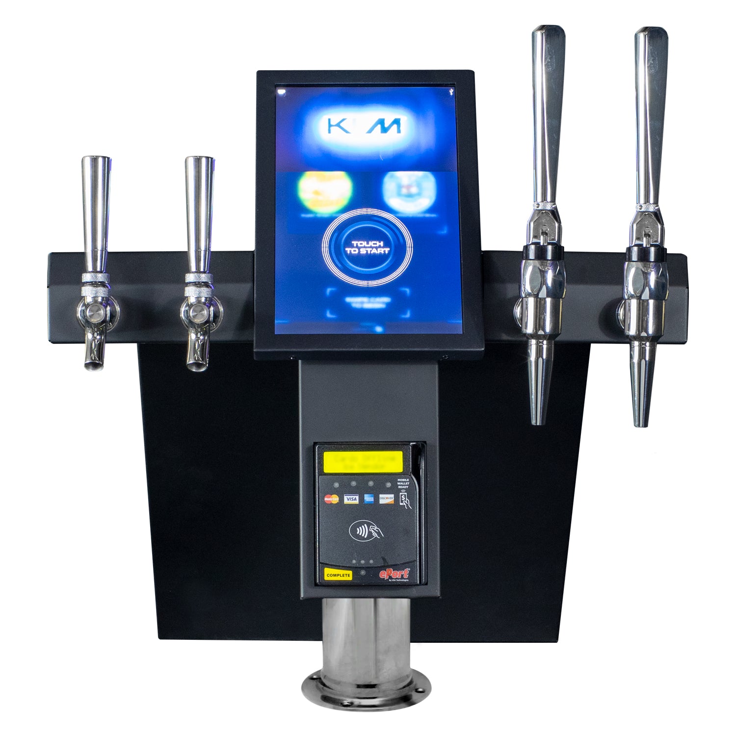 Four Tap Topper for KVM ® Kegerator Vending Machine