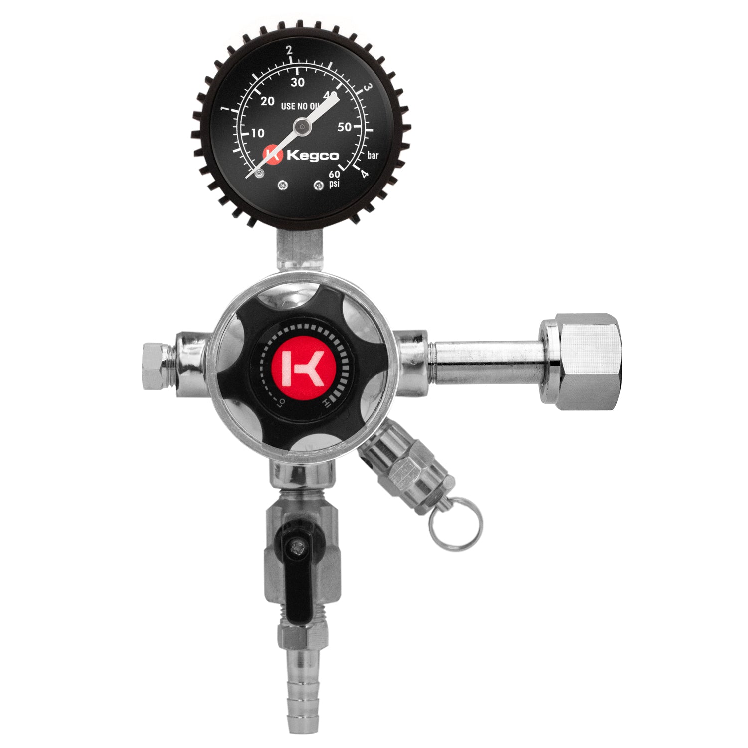 Commercial Grade Single Gauge Primary CO2 Regulator