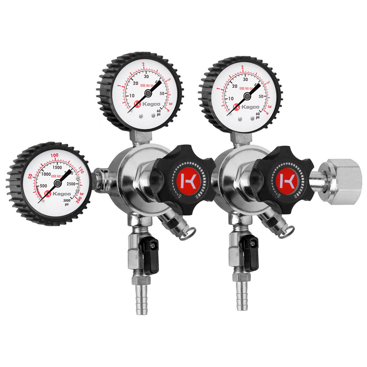 Kegco LHU5DB Regulator Side