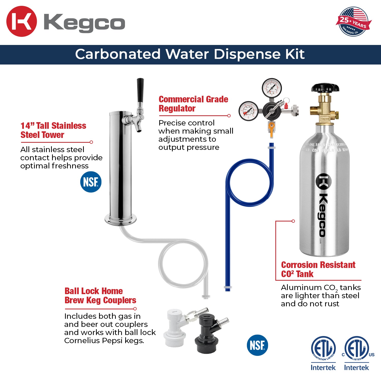 carbonated water dispense kit