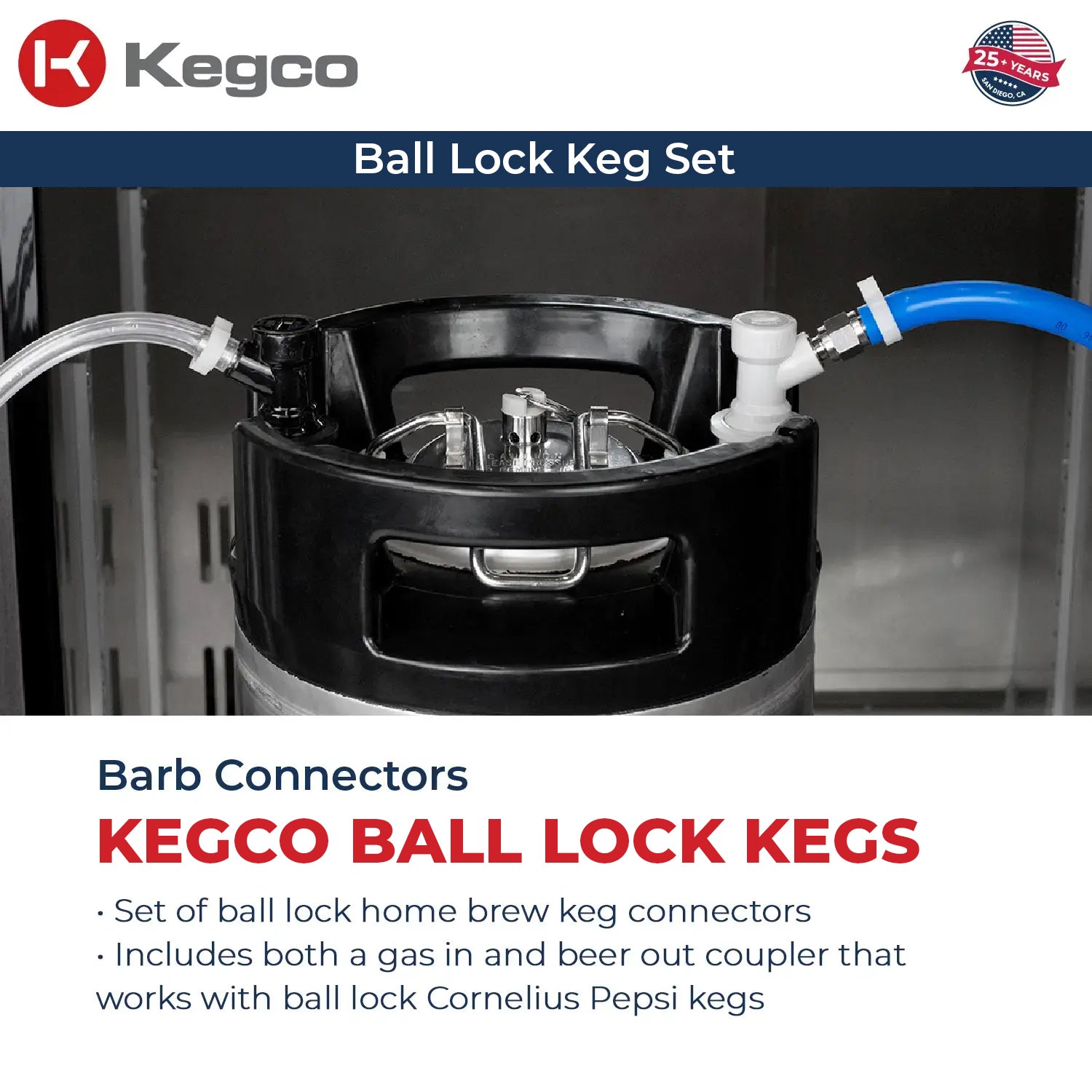 Ball lock homebrew keg tap