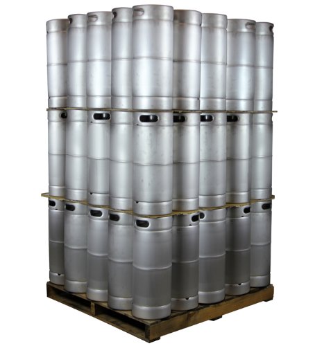 Pallet of 75 Kegs - 5 Gallon Commercial Keg with Drop-In D System Sankey Valve