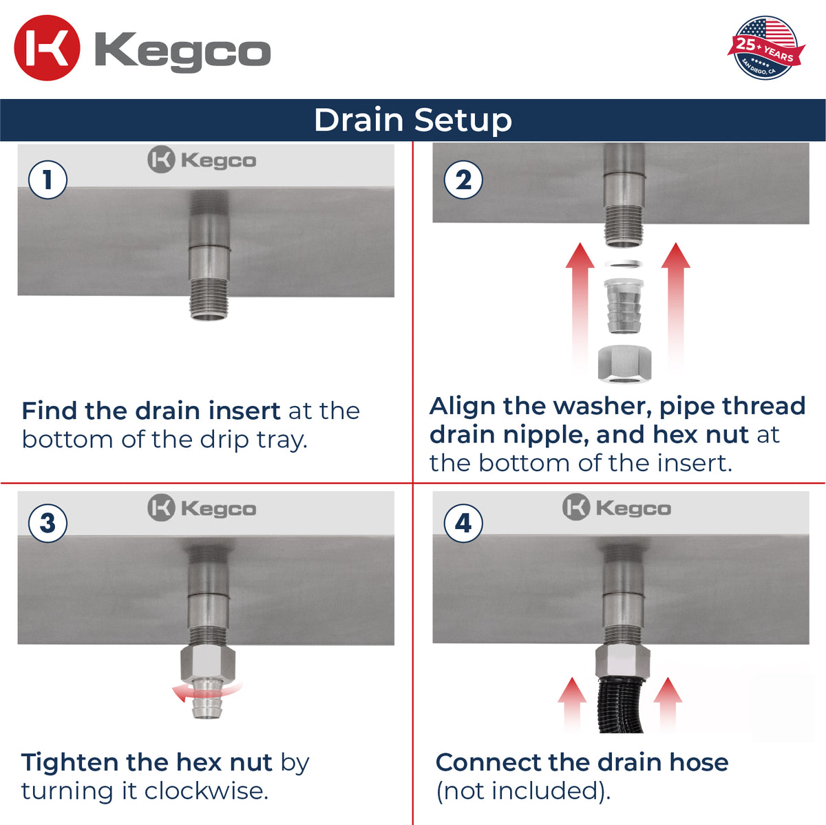 SEWM-1610-4 Drain Setup