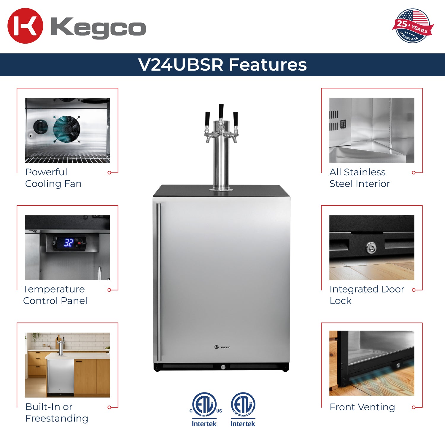 Kegco kegerator features