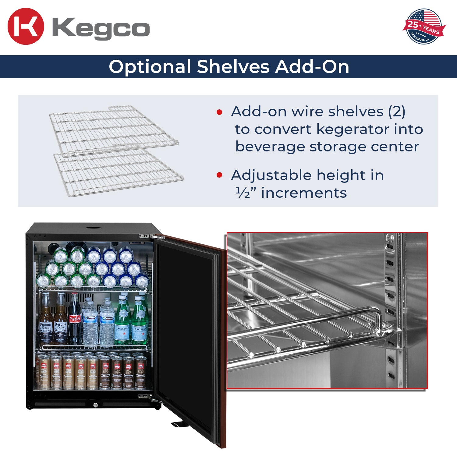 converts to refrigerator beverage center