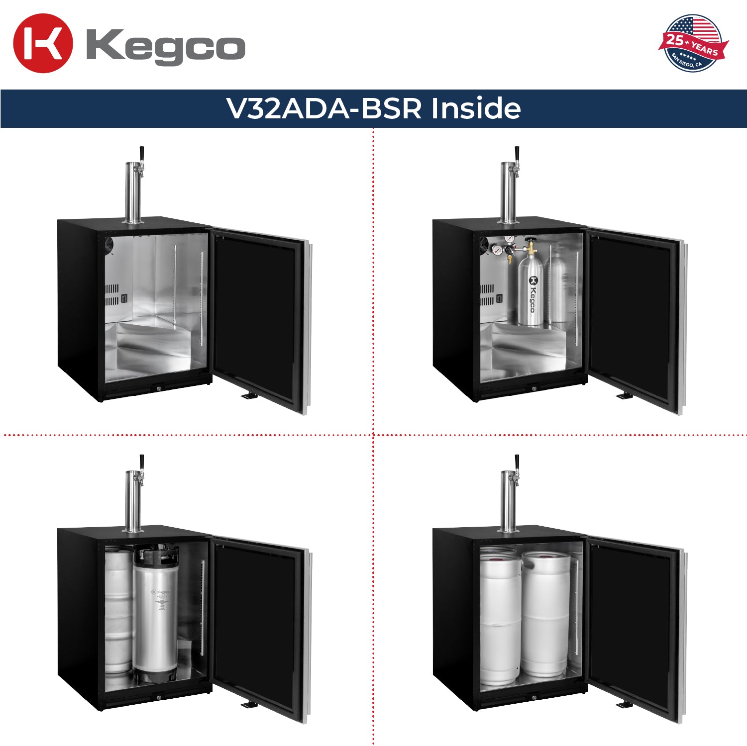 V32ADABSR-1 Kegerator Inside