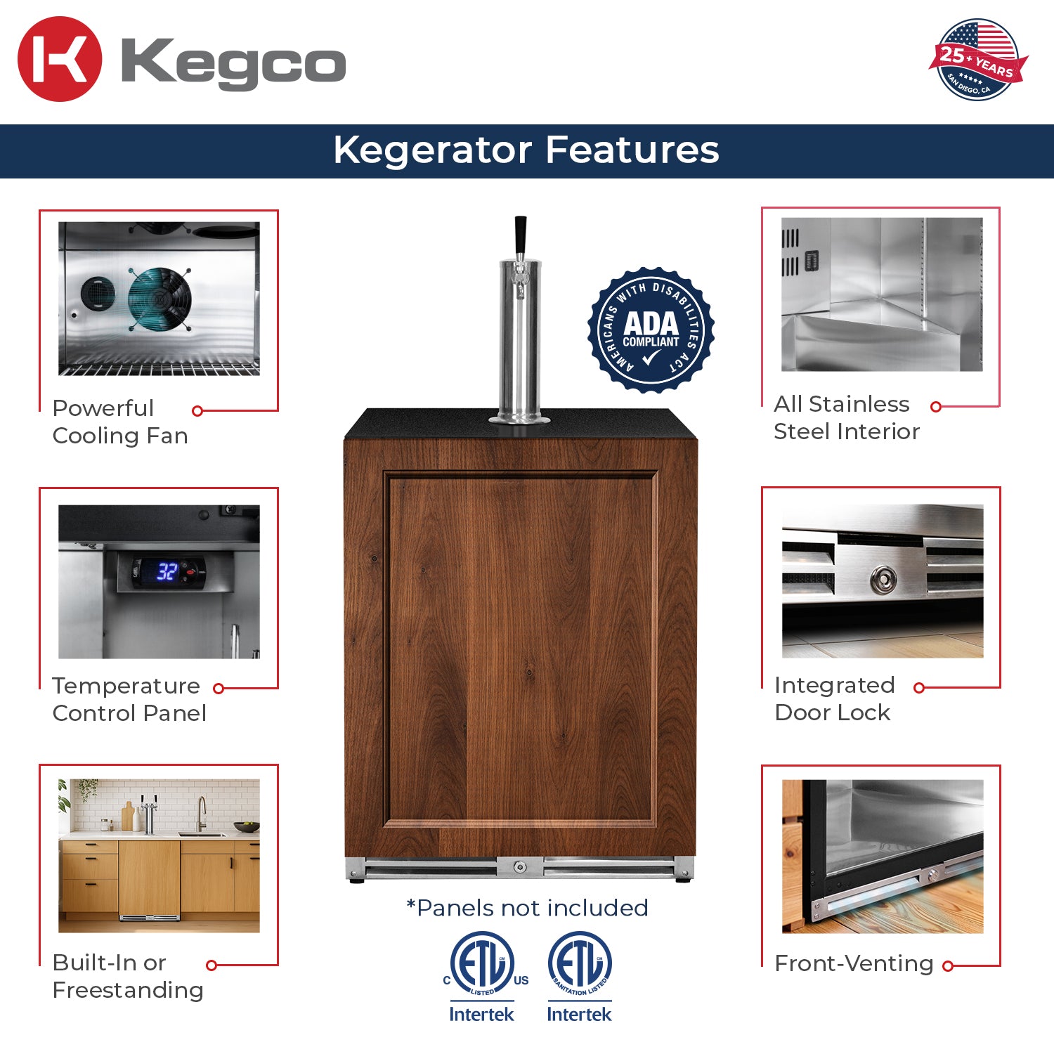 V32ADAPRL-1 Kegerator Features