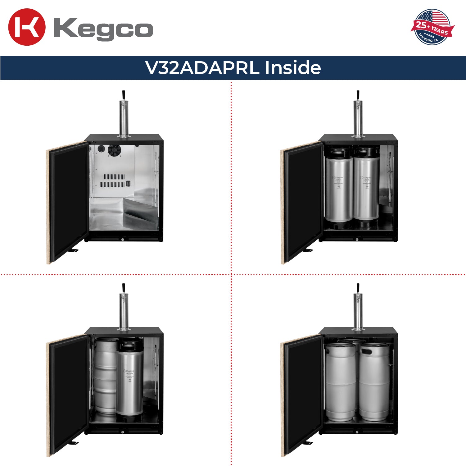 V32ADAPRL-1 Kegerator Inside