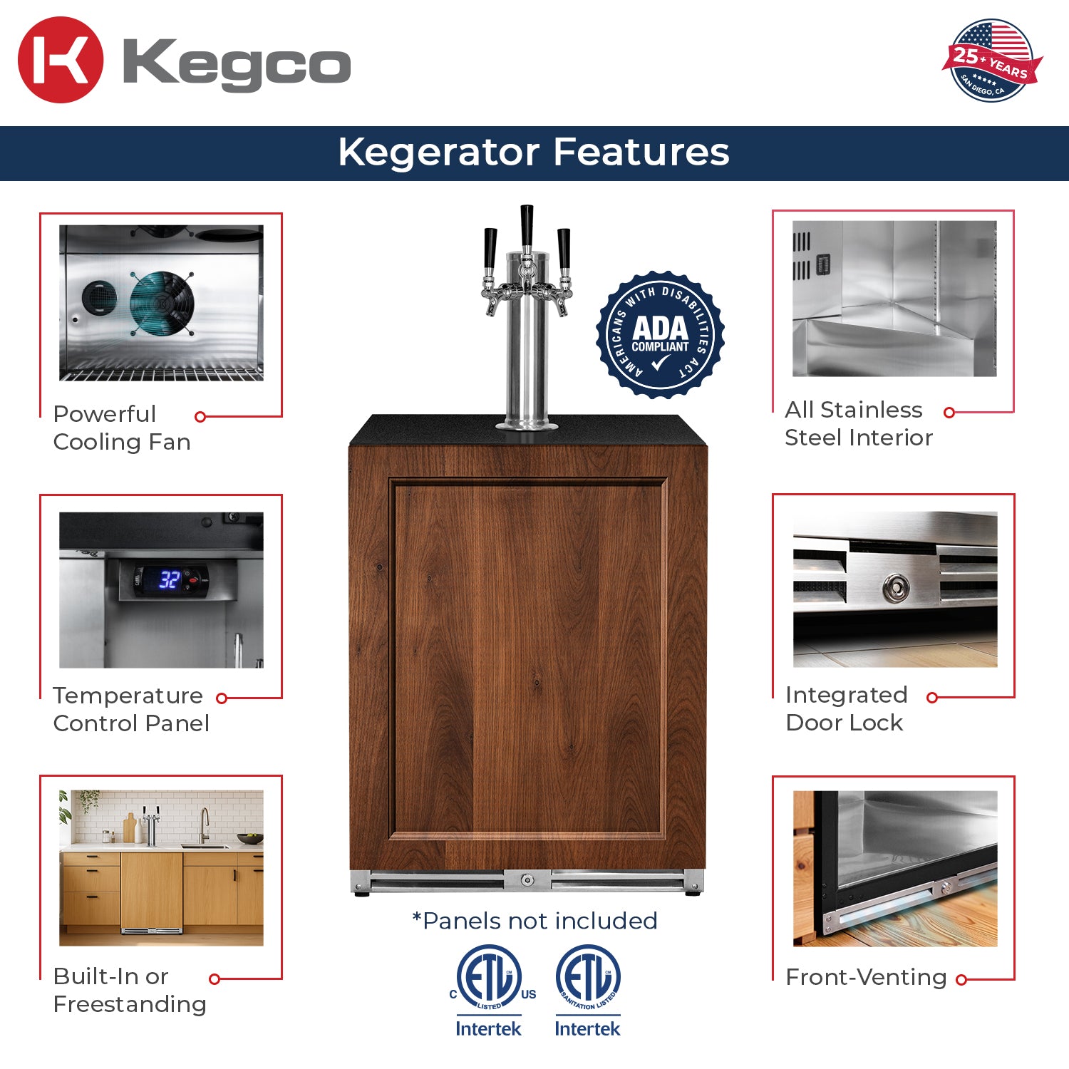 V32ADAPRR-3 Kegerator Features