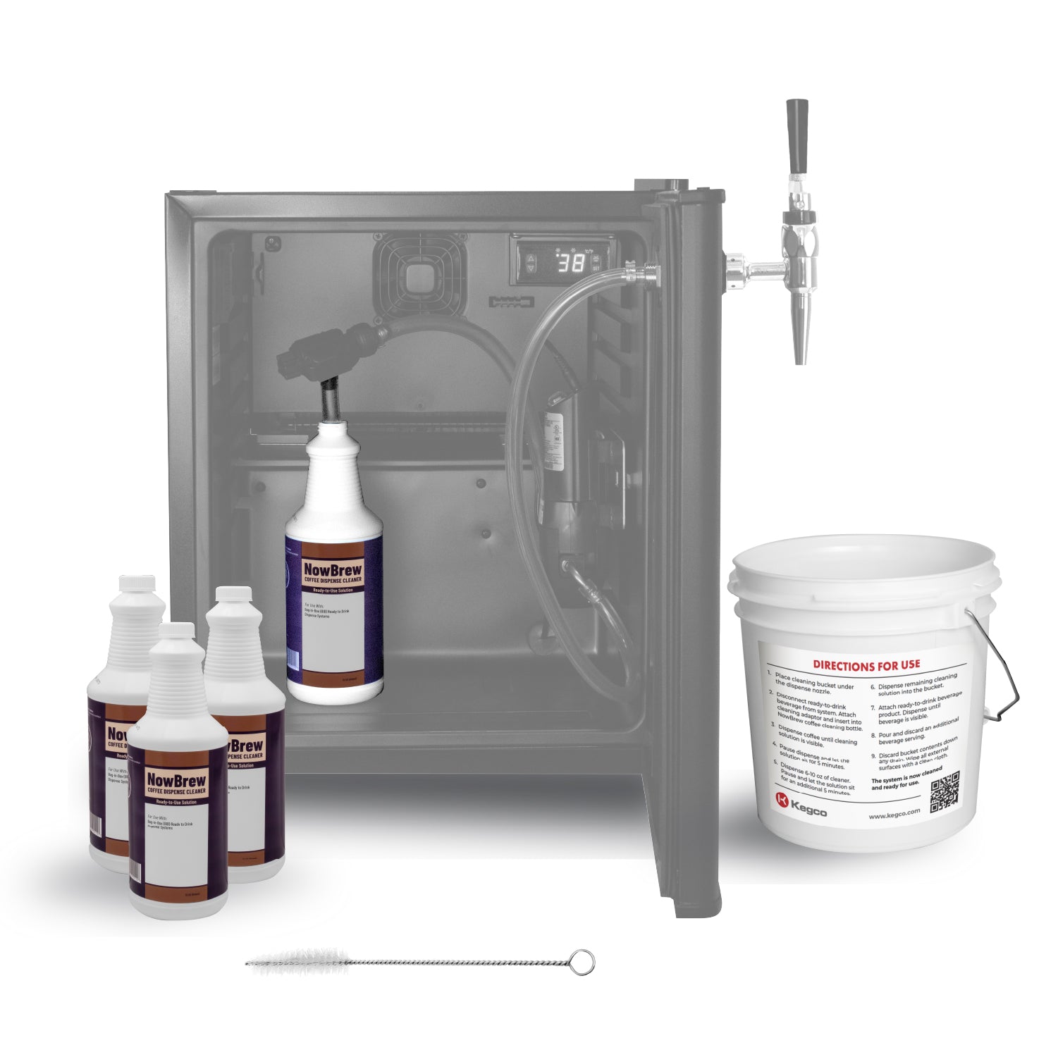 Kegco V-Pull BIB (Bag-in-a-Box) Dispense System Cleaning Kit