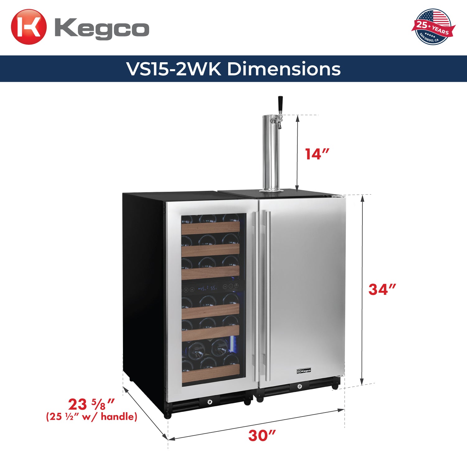 VS15-2WK Dimensions