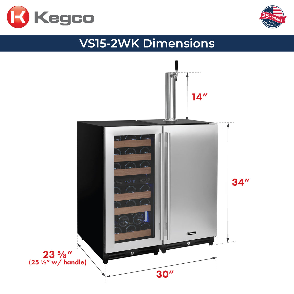 VS15-2WK Dimensions