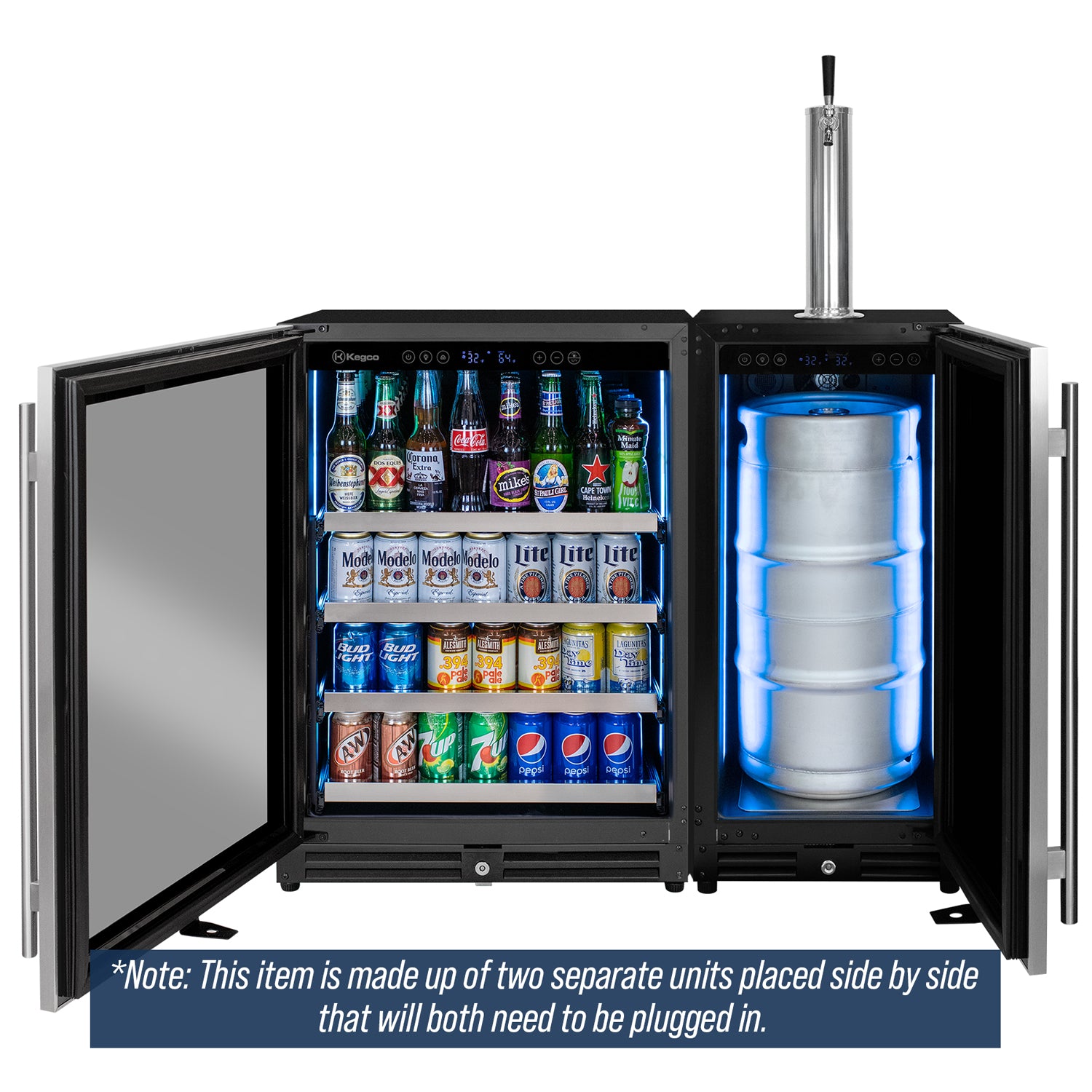 Beverage Center & Kegerator