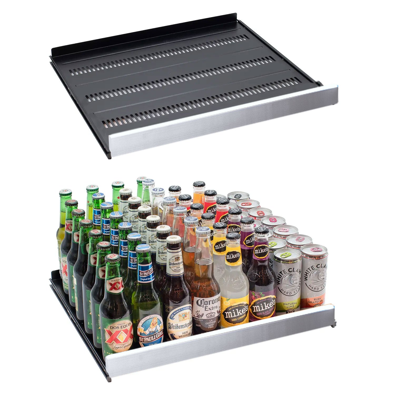 beverage center shelves