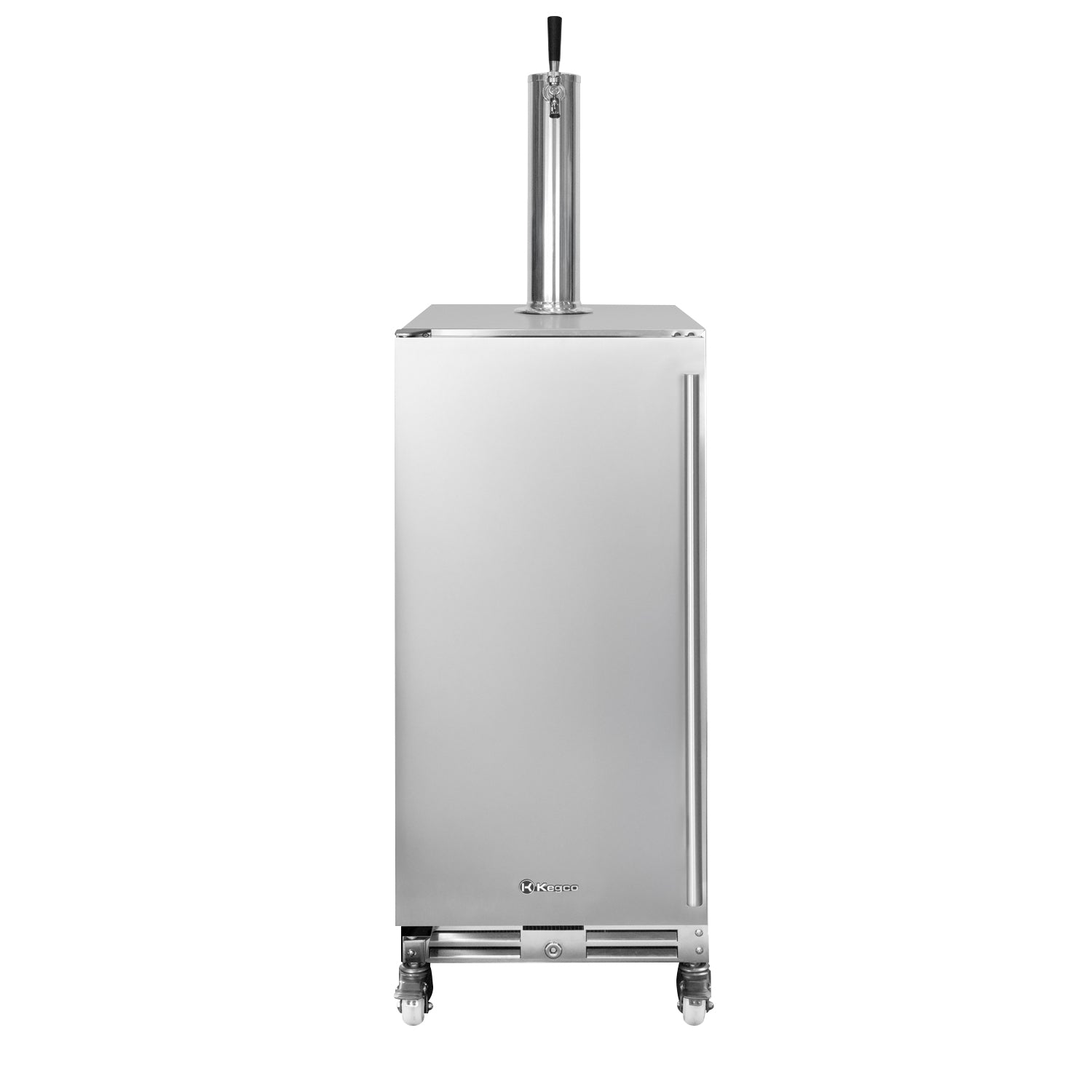 15" Wide Outdoor Single Tap Stainless Steel Built-In Left Hinge Kegerator