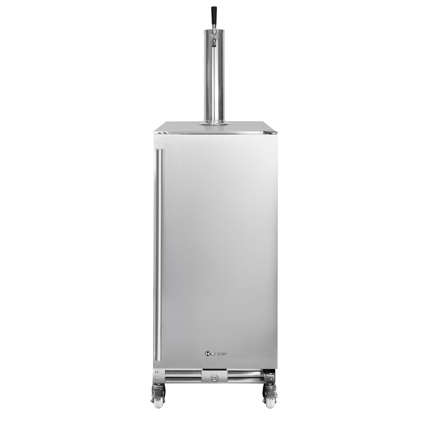 15" Wide Outdoor Single Tap Stainless Steel Built-In Right Hinge Kegerator