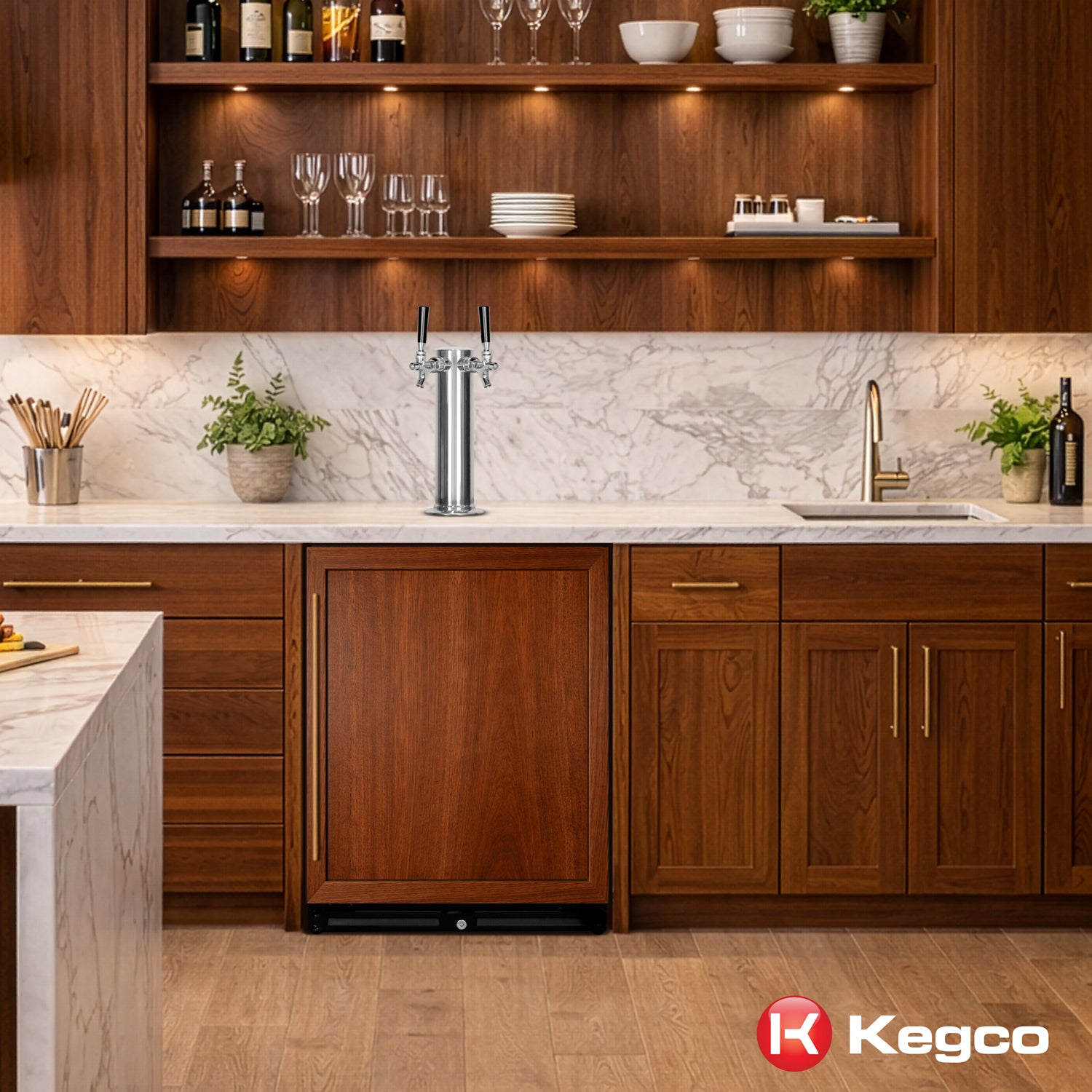 built-in panel ready kegerator