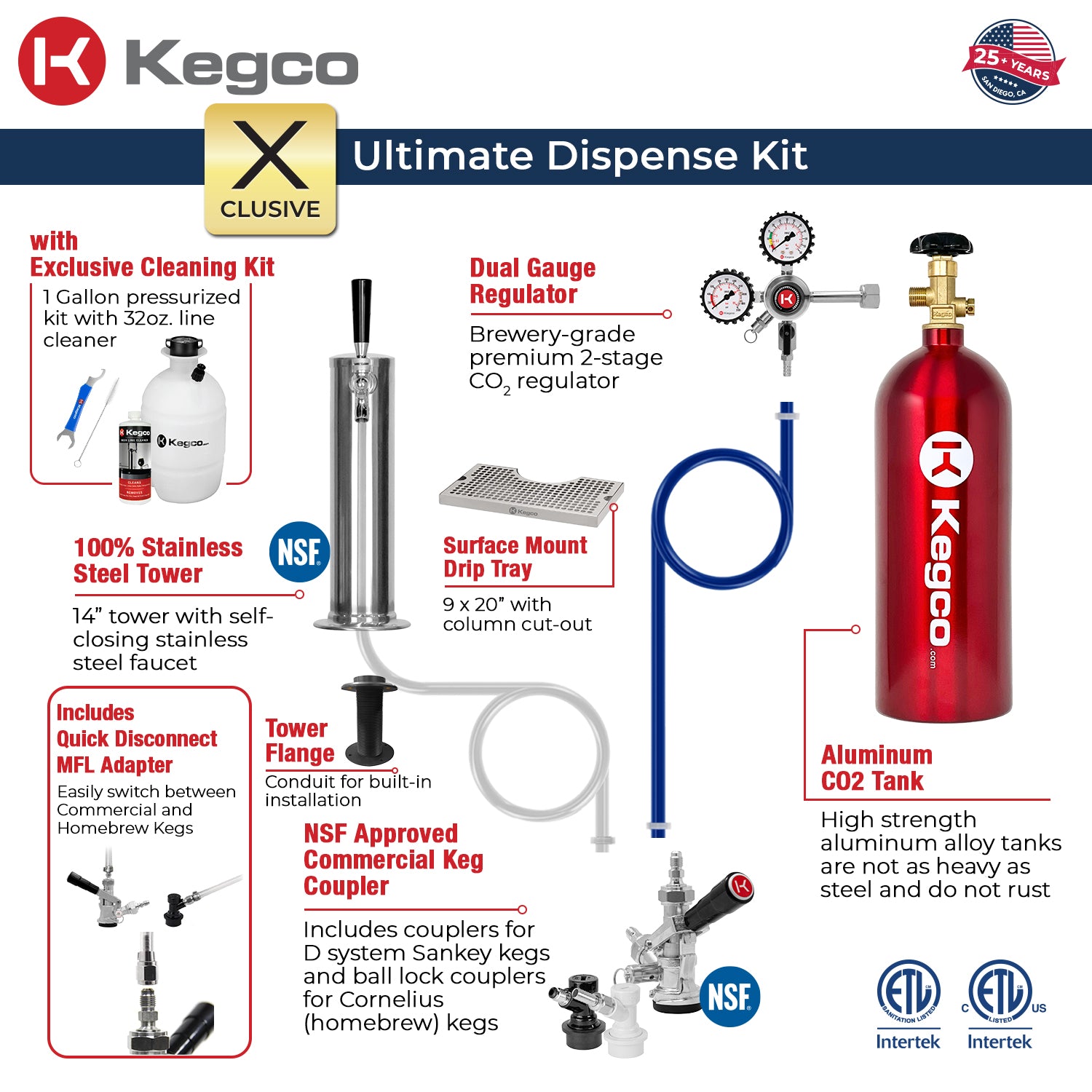 Kegco HK38BSU-1 kegerator exclusive draw kit