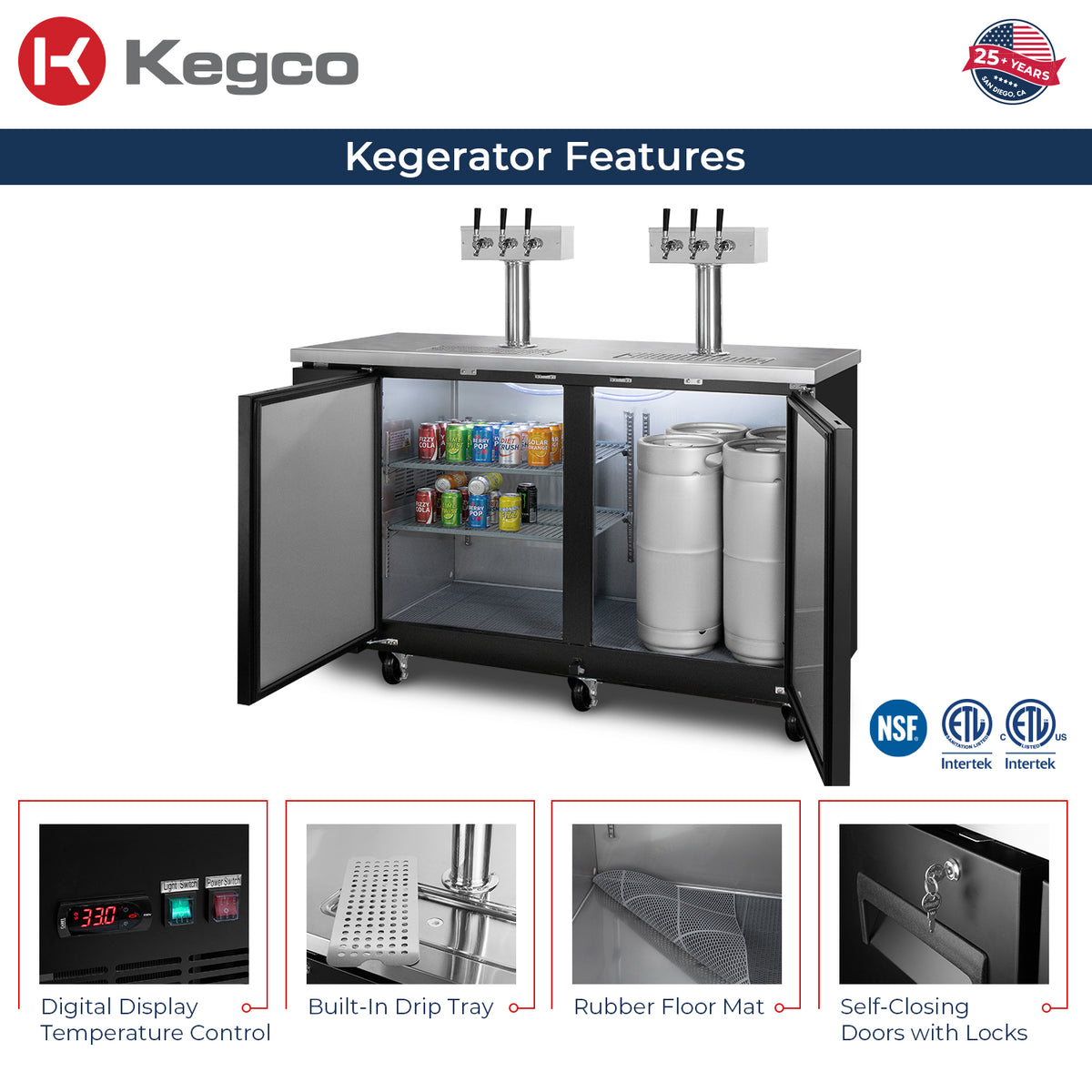Two-Keg Beer Dispenser