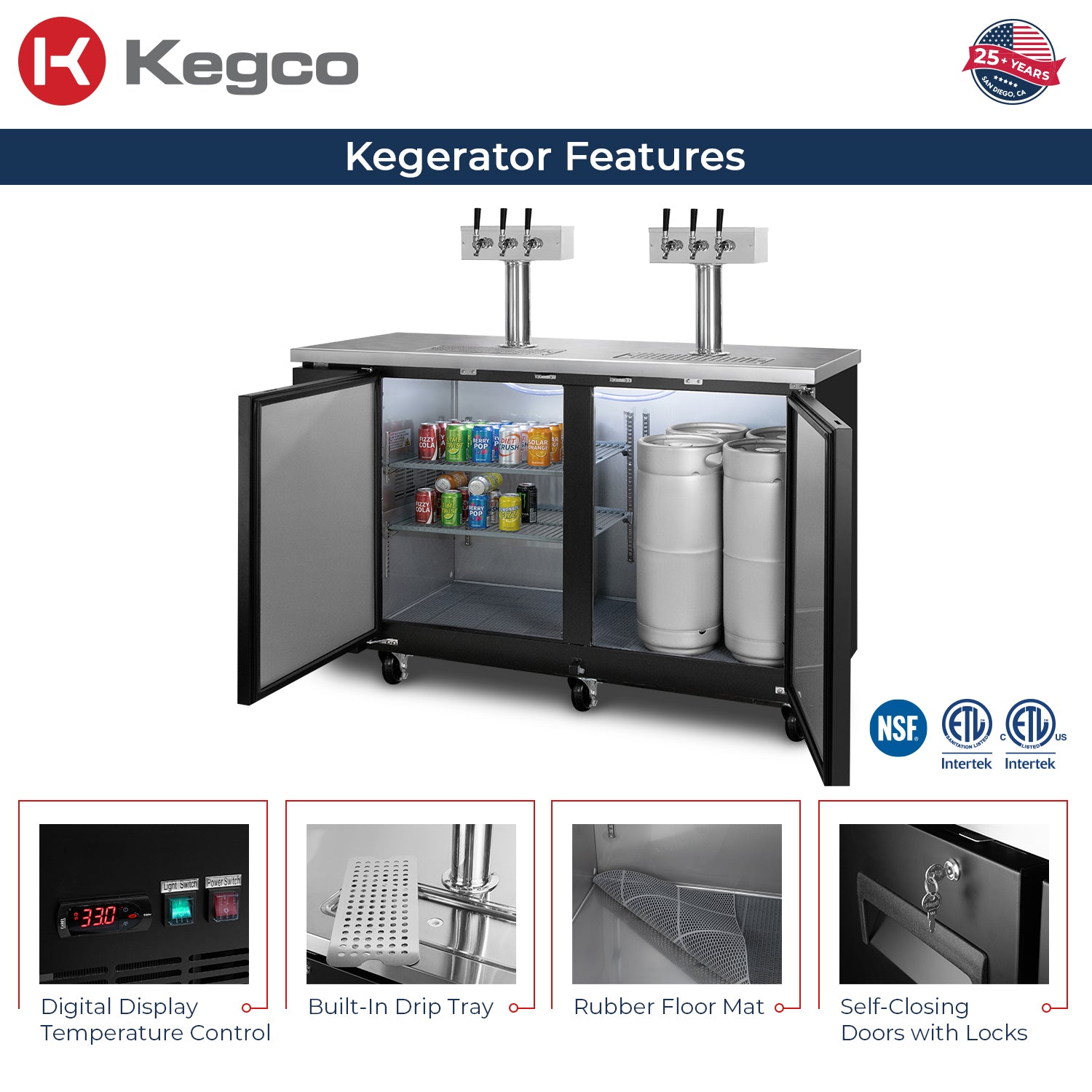 Two-Keg Beer Dispenser