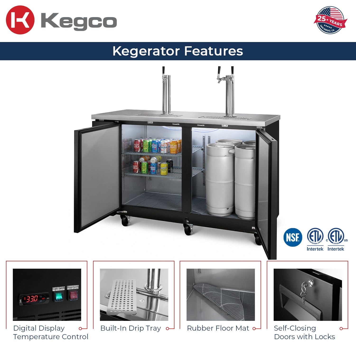 kegerator features