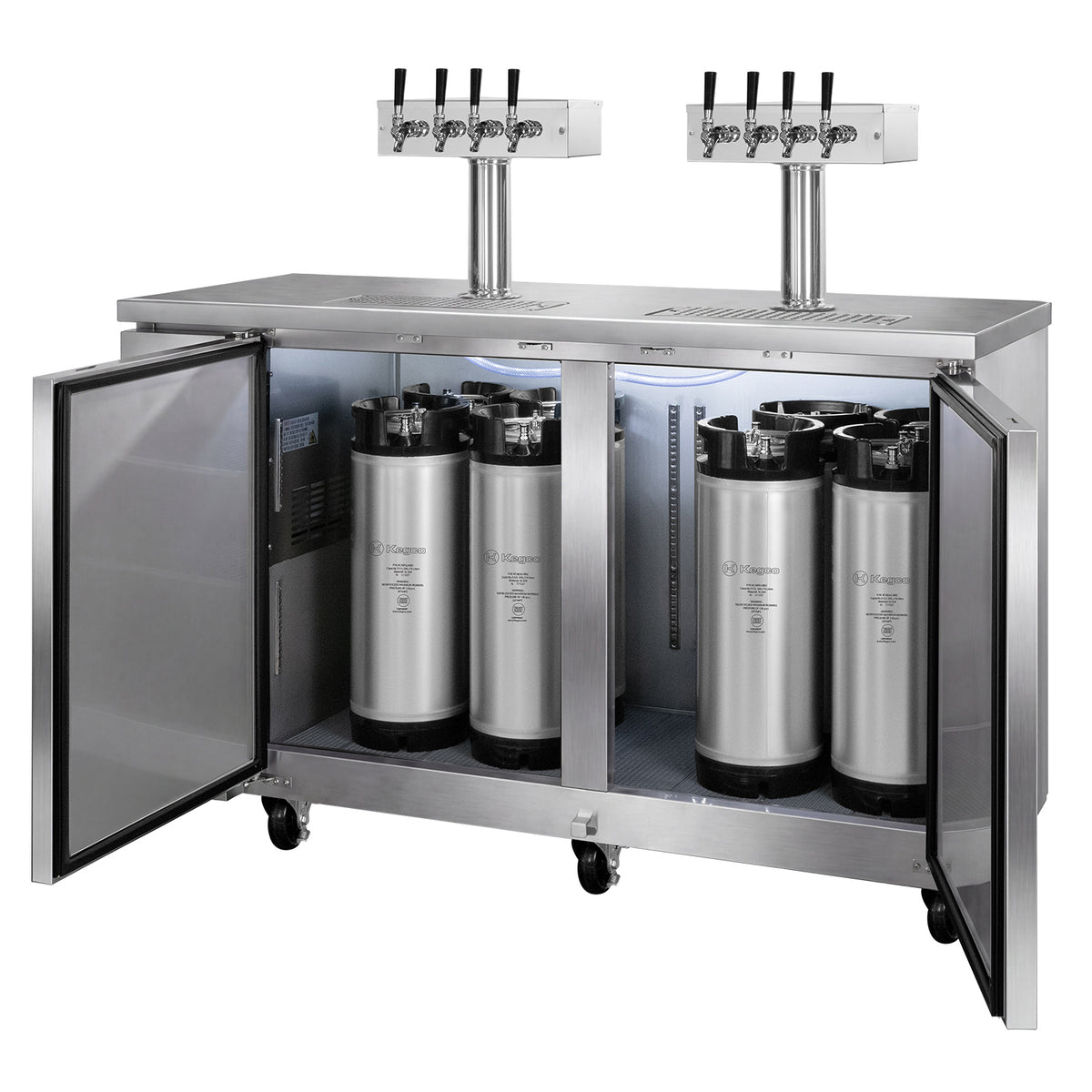 61 inch kegerator that fits five gallon ball lock kegs