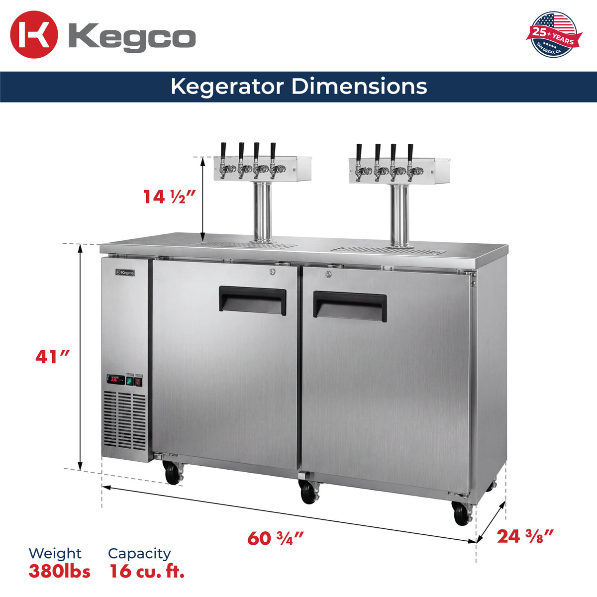 XCK-2460 Dimensions